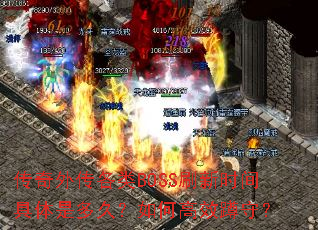 �����⴫����BOSSˢ��ʱ������Ƕ�ã���θ�Ч���أ�